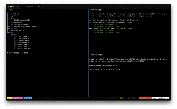 tmux screenshot